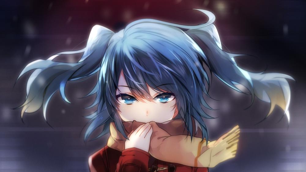 Kawaii Winter Wonderland Vibes with Miku wallpaper