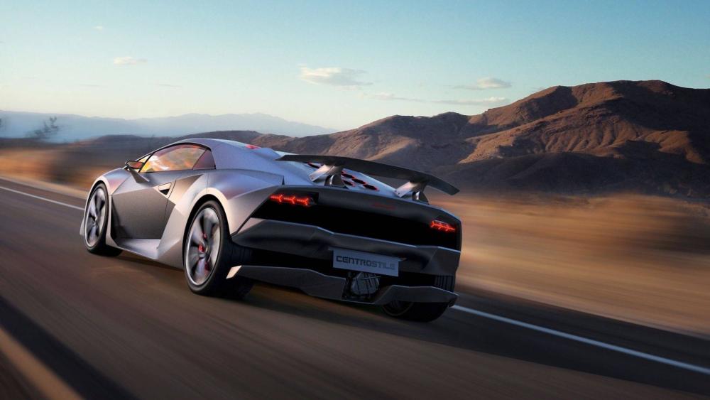 Lamborghini Sesto Elemento in Motion wallpaper