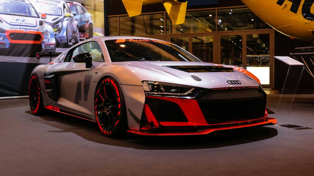 Audi R8 LMS GT4 at Auto Show Spectacle wallpaper
