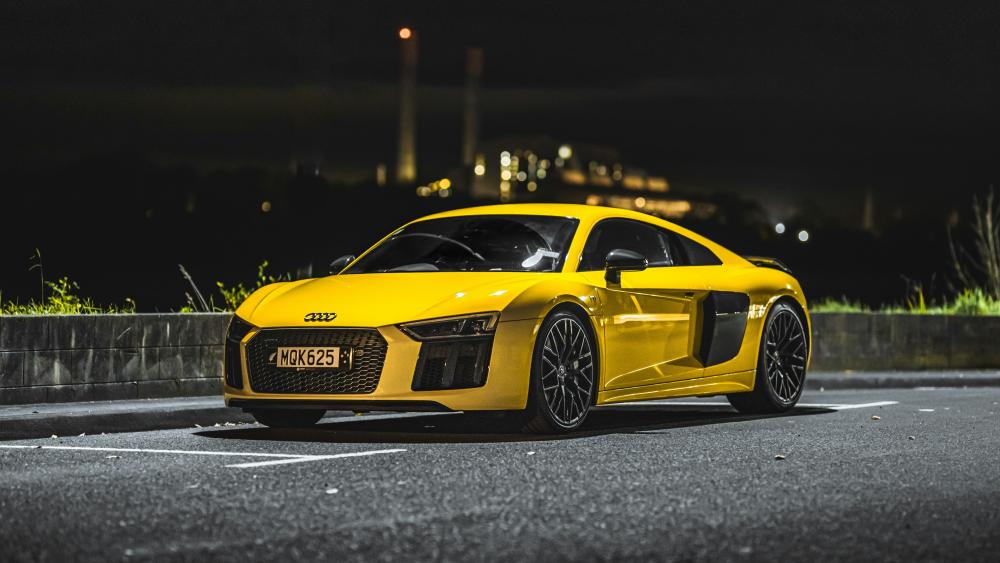 Audi R8 in Nighttime Splendor wallpaper