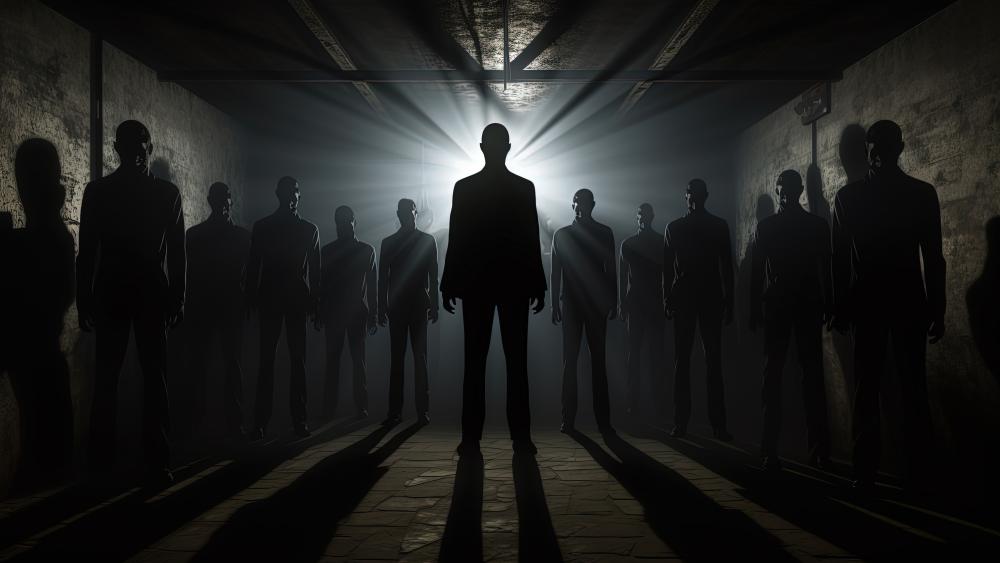 Eerie Silhouettes: The Zombie Gathering wallpaper