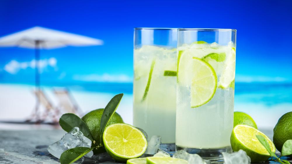 Refreshing Citrus Paradise in 4K wallpaper