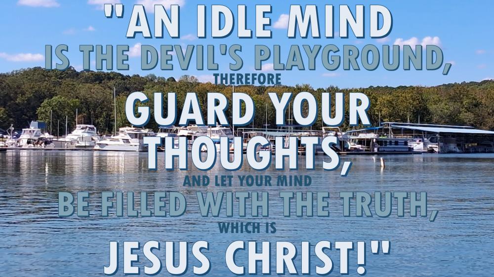 Guard Your Thoughts with Jesus's Truth wallpaper