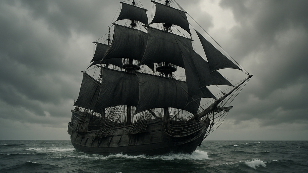 Monochrome Majesty at Sea wallpaper