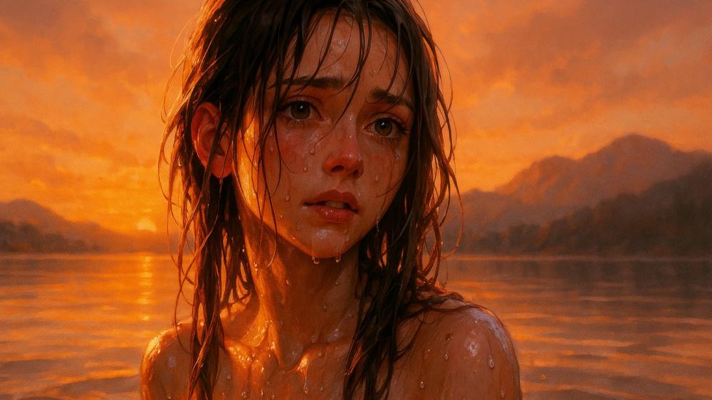 Emotive Digital Portrait Art wallpaper