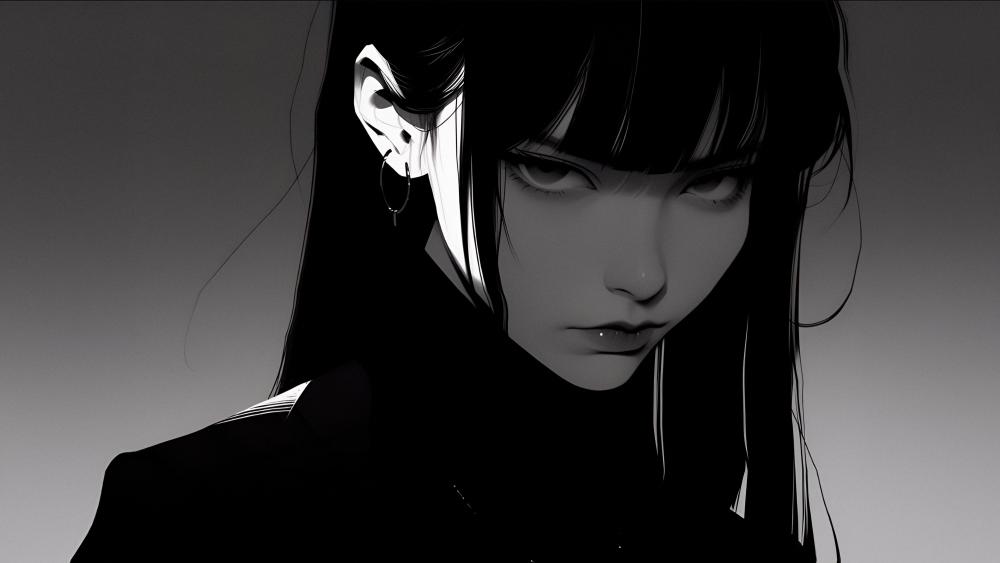 Gothic Elegance Anime Aesthetic wallpaper