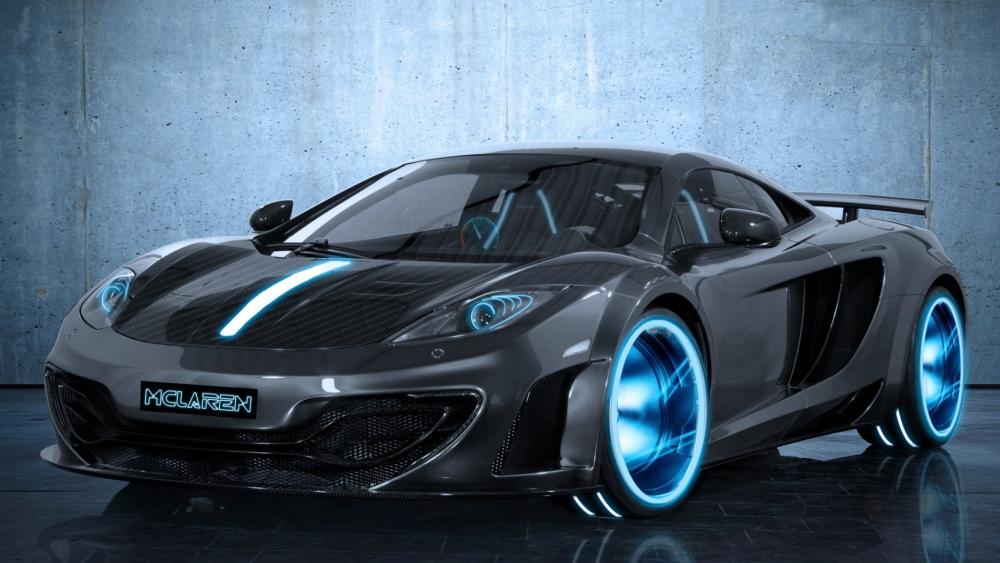 Futuristic Elegance in Motion: McLaren MP4-12C Wallpaper wallpaper