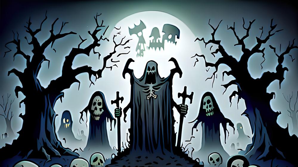 Graveyard Ghouls wallpaper