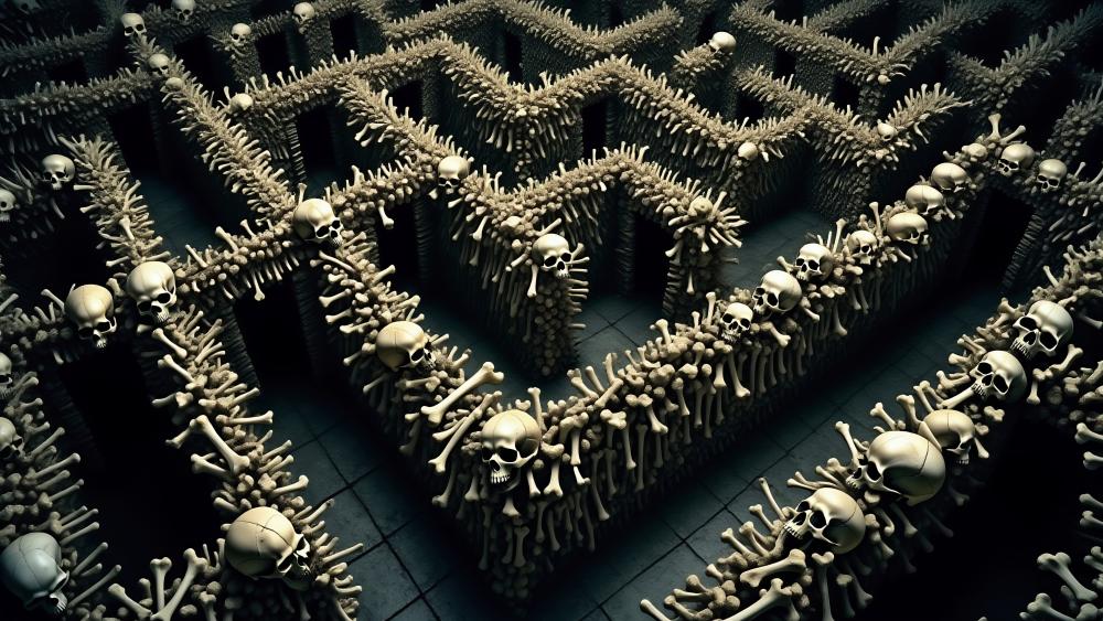 Ossuary Chaos Bone Maze wallpaper