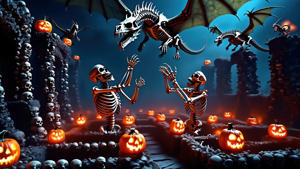 Colossal Dragon Ossuary Chaos wallpaper