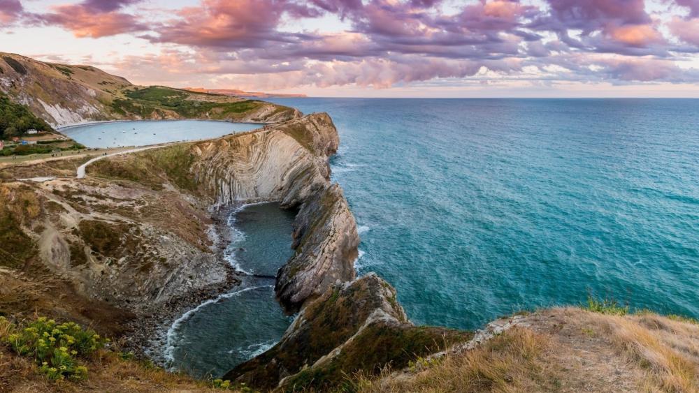 Natural Beauty of Stair Hole and Lulworth Cove wallpaper