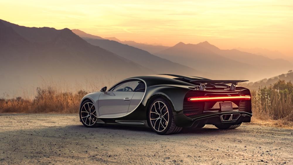 Bugatti Chiron Elegance at Sunset wallpaper