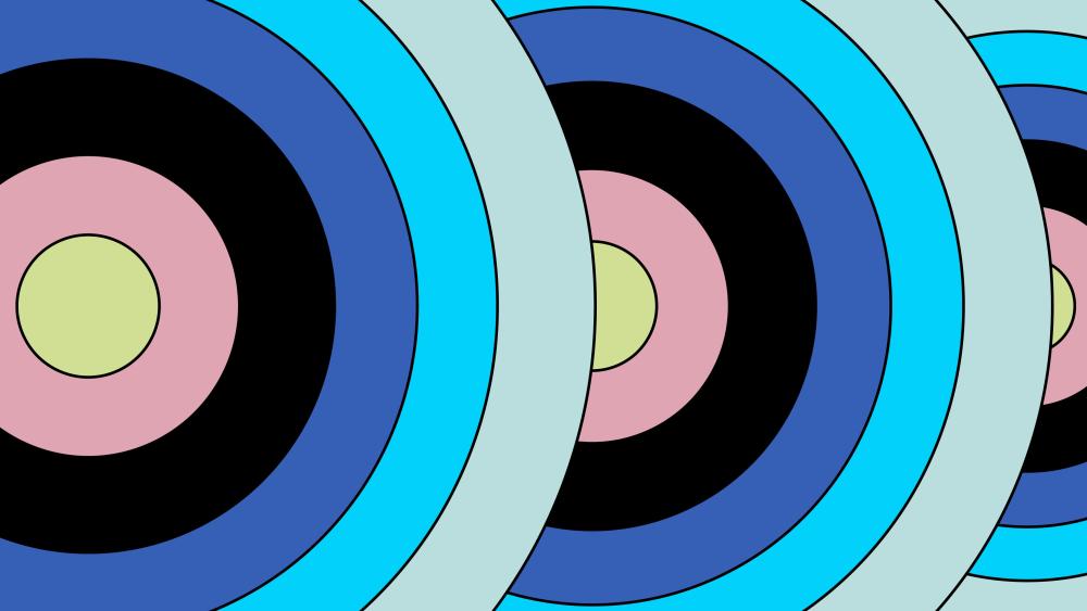 Circular Harmony Minimalist Design in 4K wallpaper