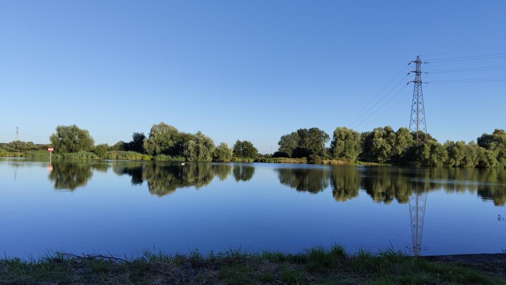 The Moselle photographed from the cycle path wallpaper
