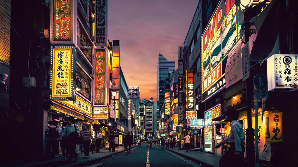 Steet of Tokyo 🇯🇵 wallpaper