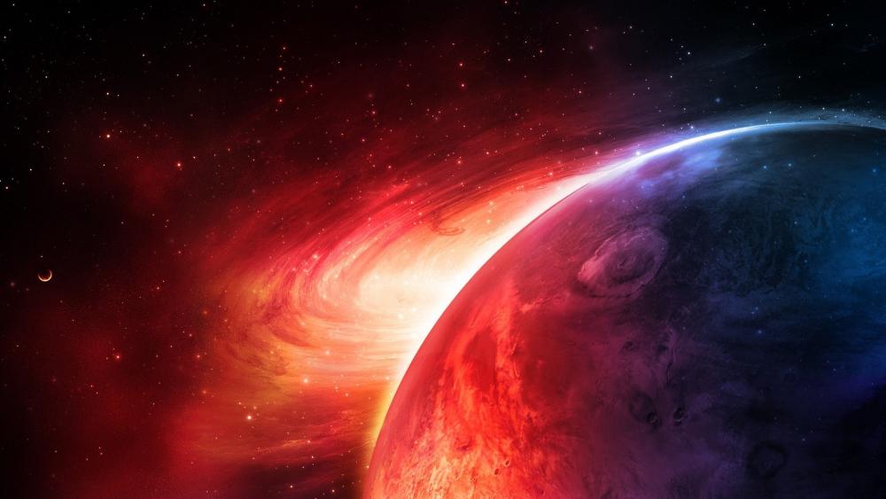 Cosmic Dawn of a Mystical World wallpaper