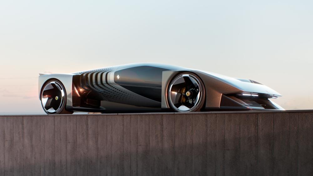 Futuristic Elegance Ferrari F76 Concept Car wallpaper