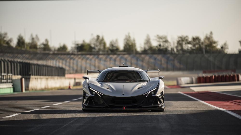 Apollo Evo Hypercar on the Racetrack wallpaper