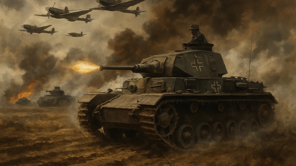 Epic Battle: AI Art of Tanks and Warplanes wallpaper