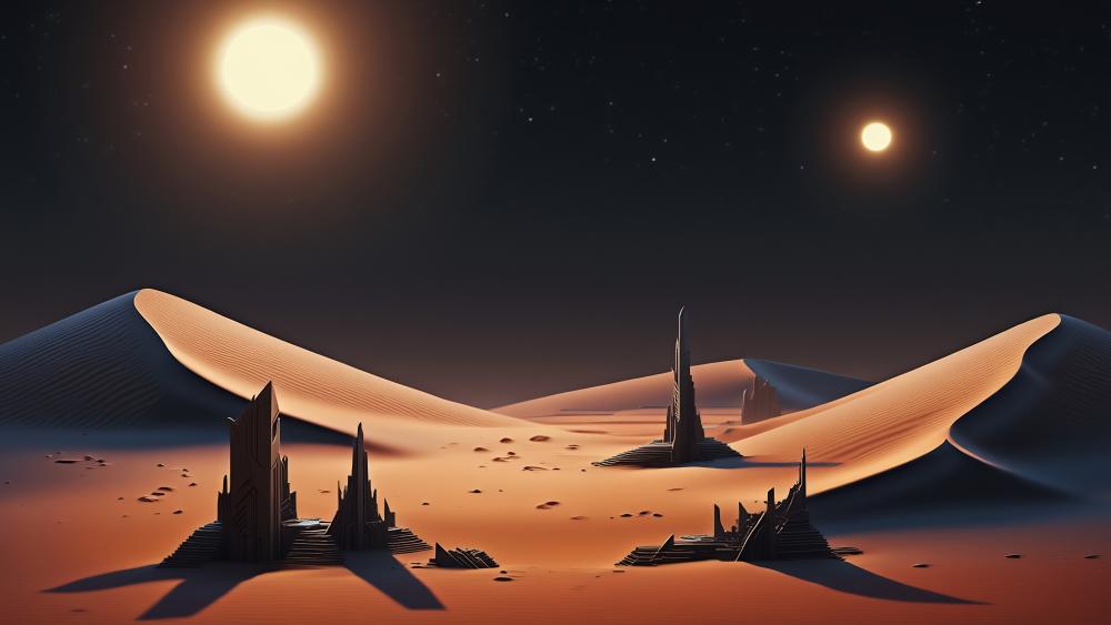 Desert Ruins wallpaper