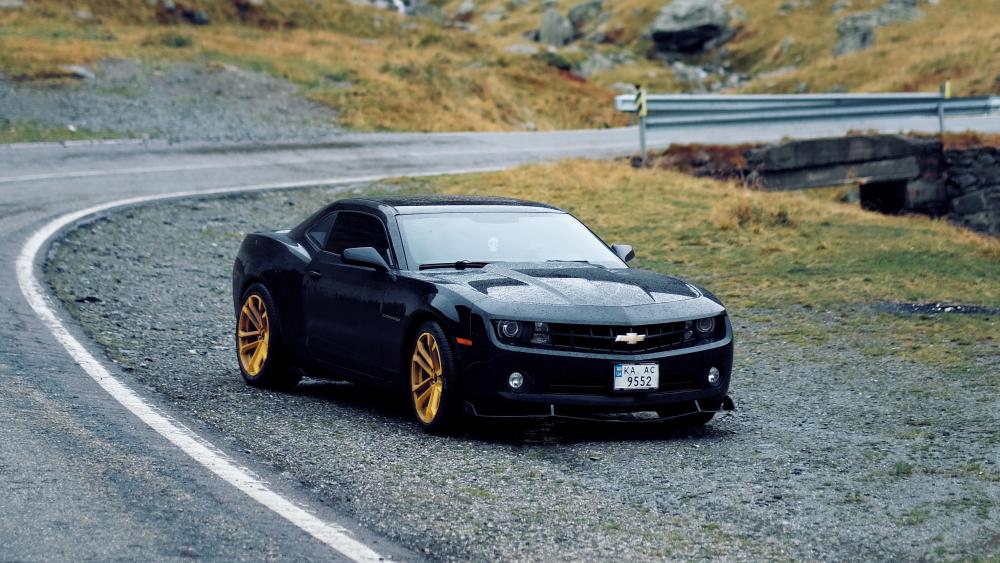 Chevrolet Camaro on Scenic Mountain Drive wallpaper