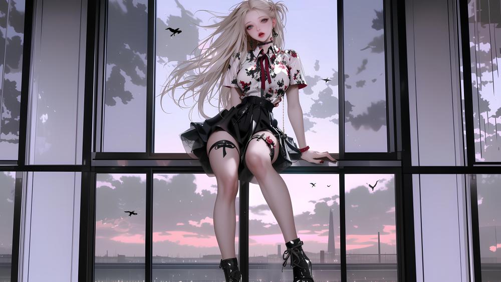 Anime Serenity in Twilight wallpaper