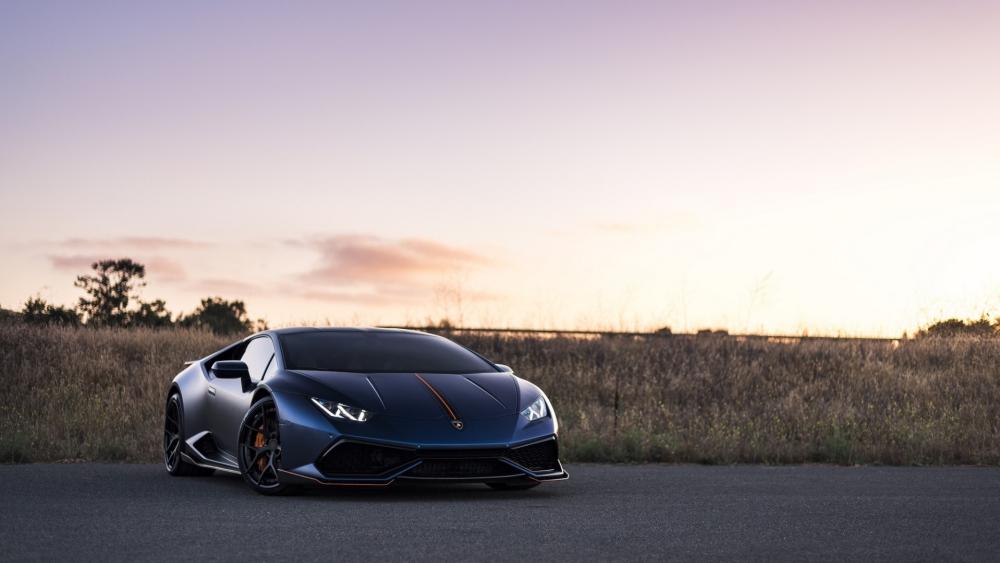 Lamborghini Huracan at Dusk Adventure wallpaper