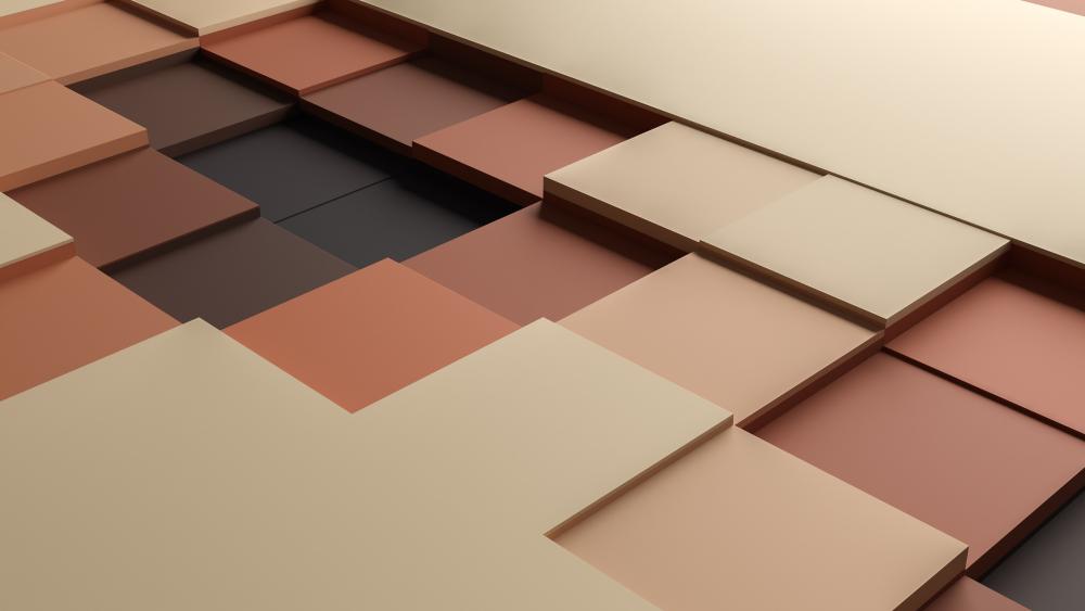 Abstract Layers in Brown Tones wallpaper