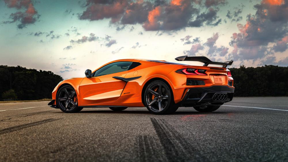 Chevrolet Corvette Z06 in Sunset Glory wallpaper