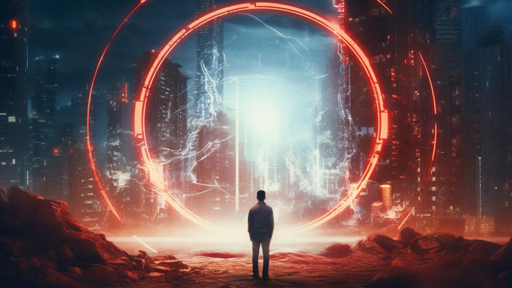 Portal to an Enchanting Fantasy Realm wallpaper