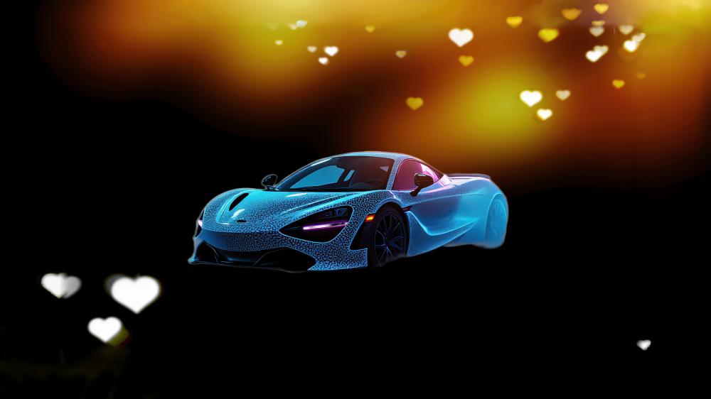 Blue Lamboghini wallpaper