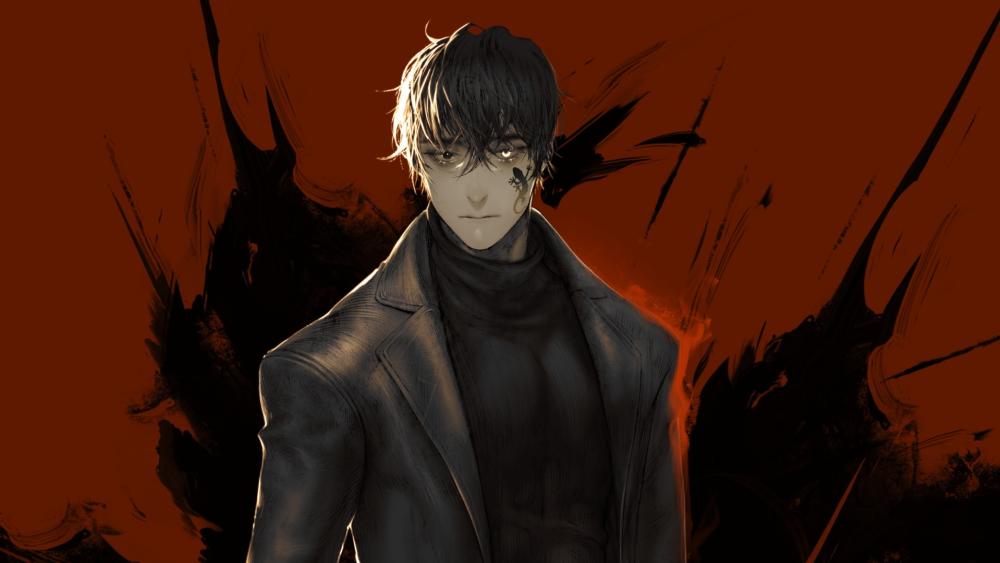 Dark and Mysterious Anime Character wallpaper