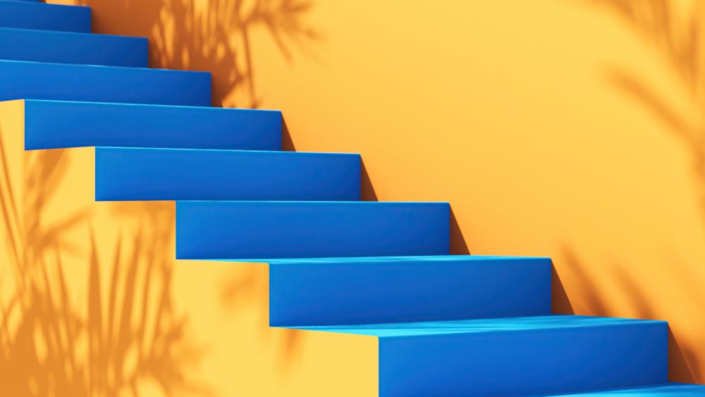 Stairway to Minimalism and Serenity wallpaper