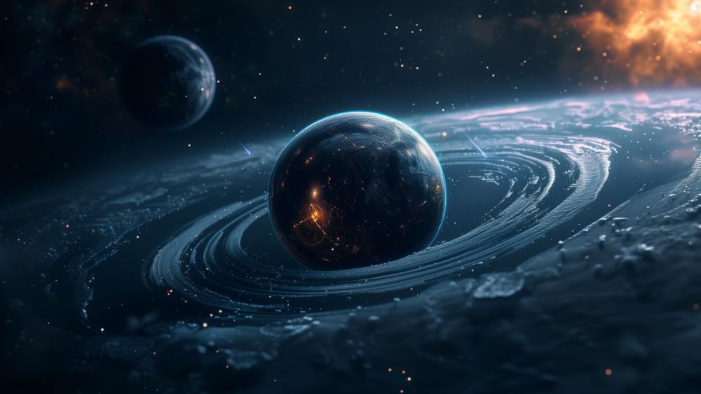 Galactic Illumination: A Cosmic Odyssey wallpaper