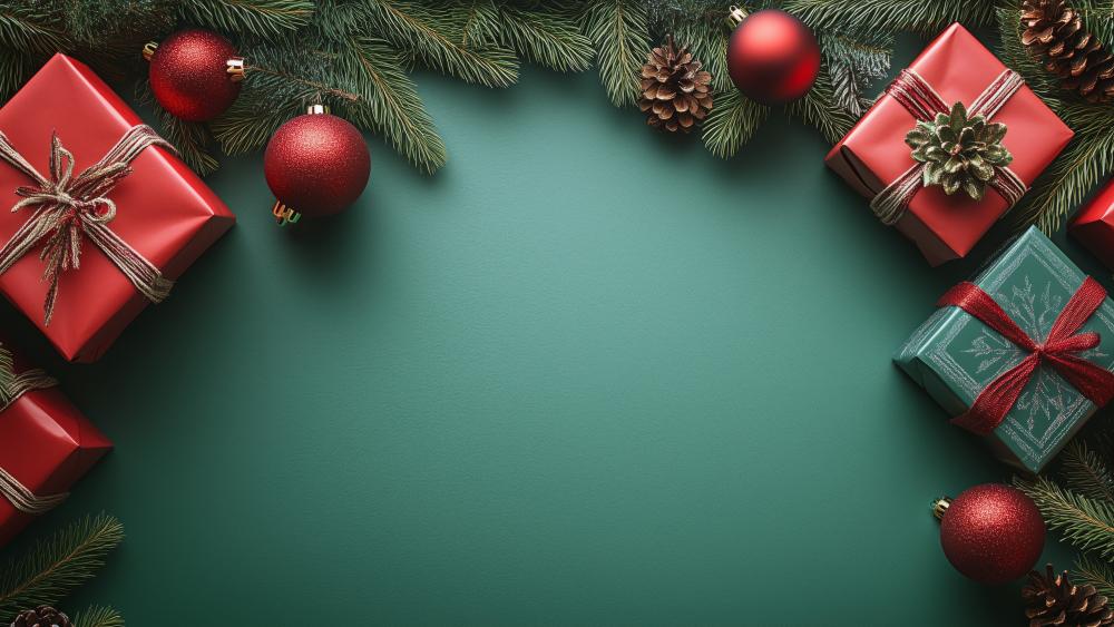 Festive Gifts and Ornaments for the Holidays wallpaper