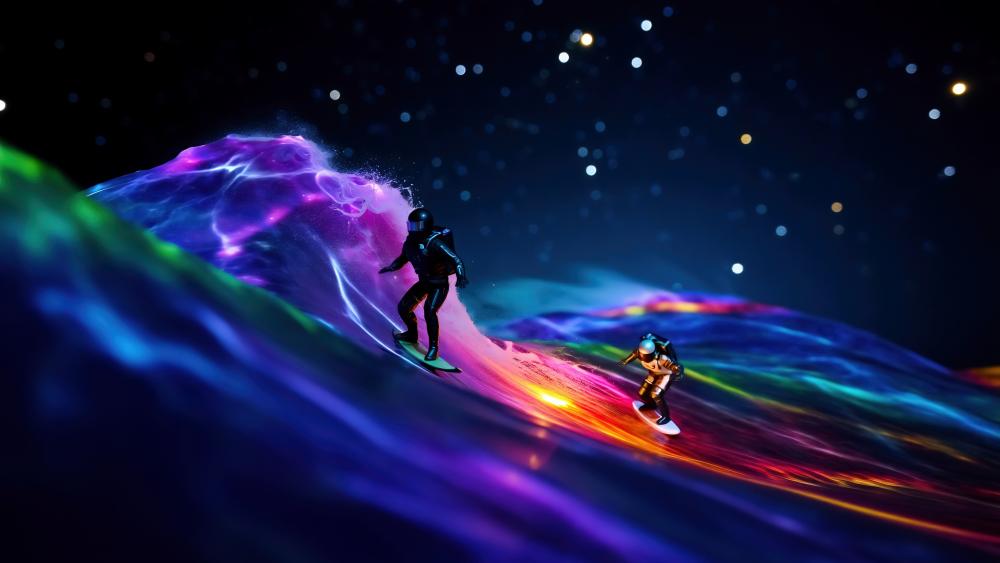 Cosmic Surfing wallpaper