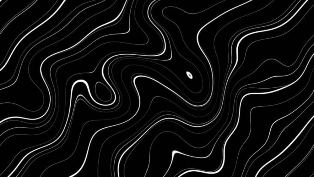Abstract Waves in Monochrome Dimensions wallpaper