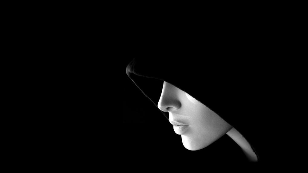 Mysterious Elegance in Monochrome wallpaper