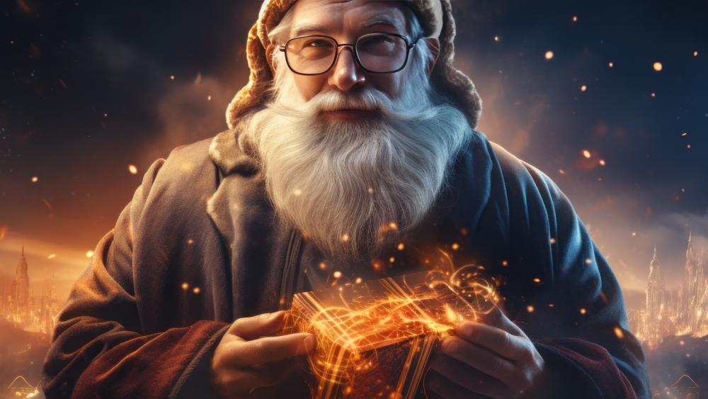 Festive Spirits in a Magical Glow wallpaper