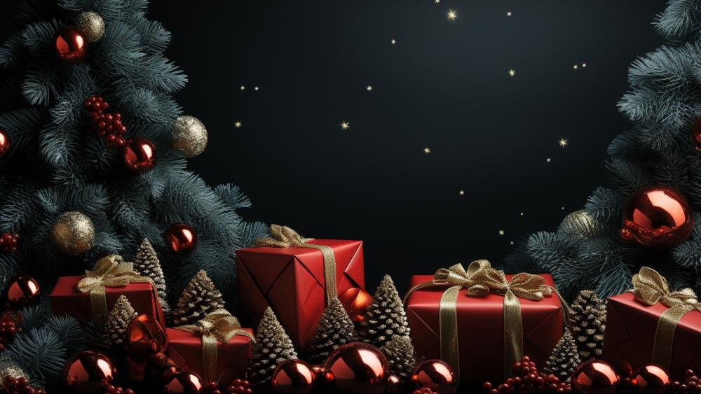 Joyful Christmas Celebration Wallpaper for Festive Spirit wallpaper