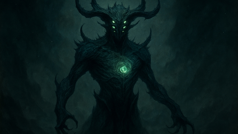 Eerie Guardian of the Shadows wallpaper