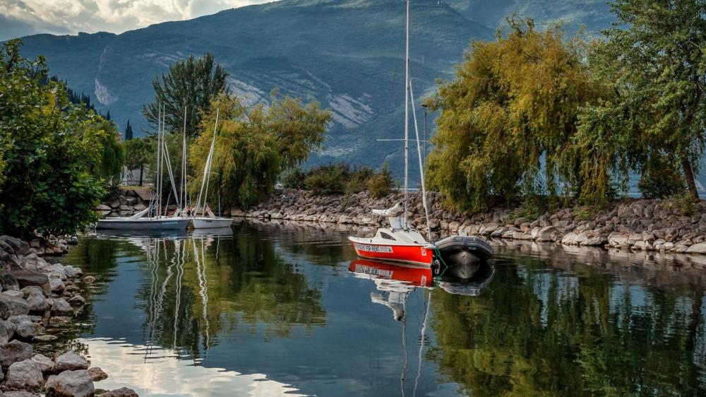 Serene Reflections on Calm Waters wallpaper