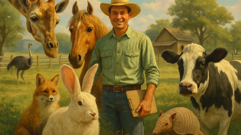Charming Farm Life in Picturesque Harmony wallpaper