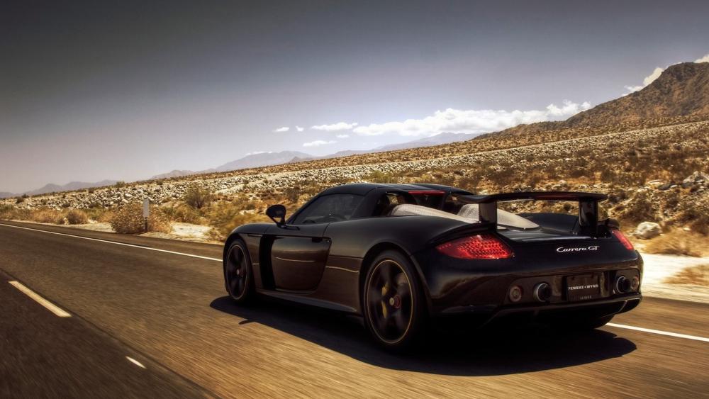 Porsche Carrera GT on the Open Road wallpaper