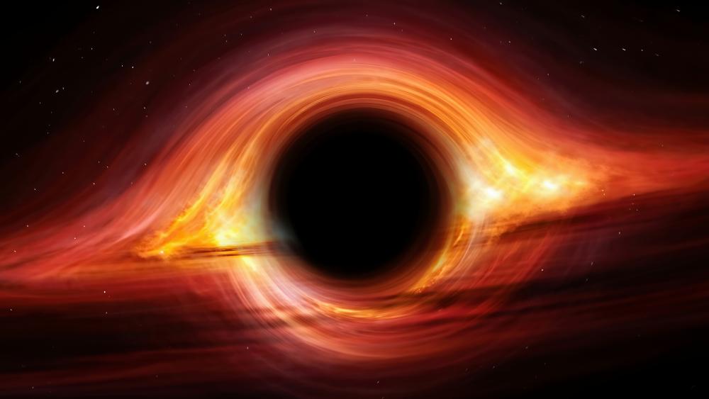 Black Hole Feeding On A Gas Cloud wallpaper