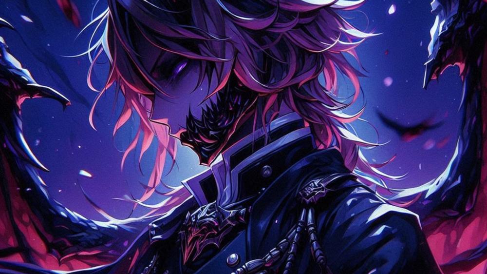 Demonic Elegance in Anime Art wallpaper