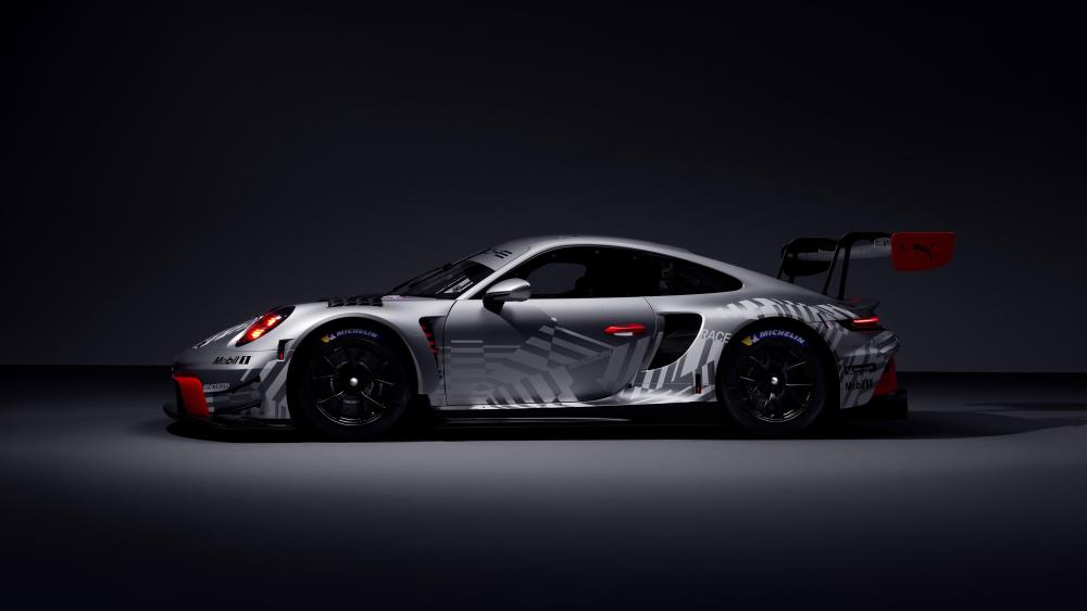 Sleek Sports Car Elegance in Motion wallpaper