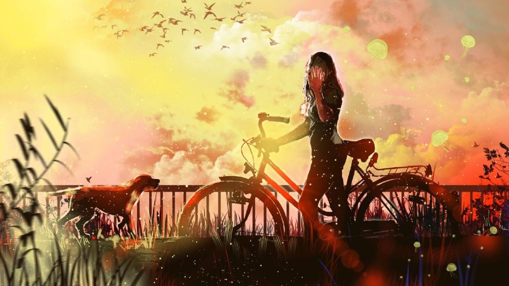 Adventure Awaits in a Dreamy Landscape wallpaper