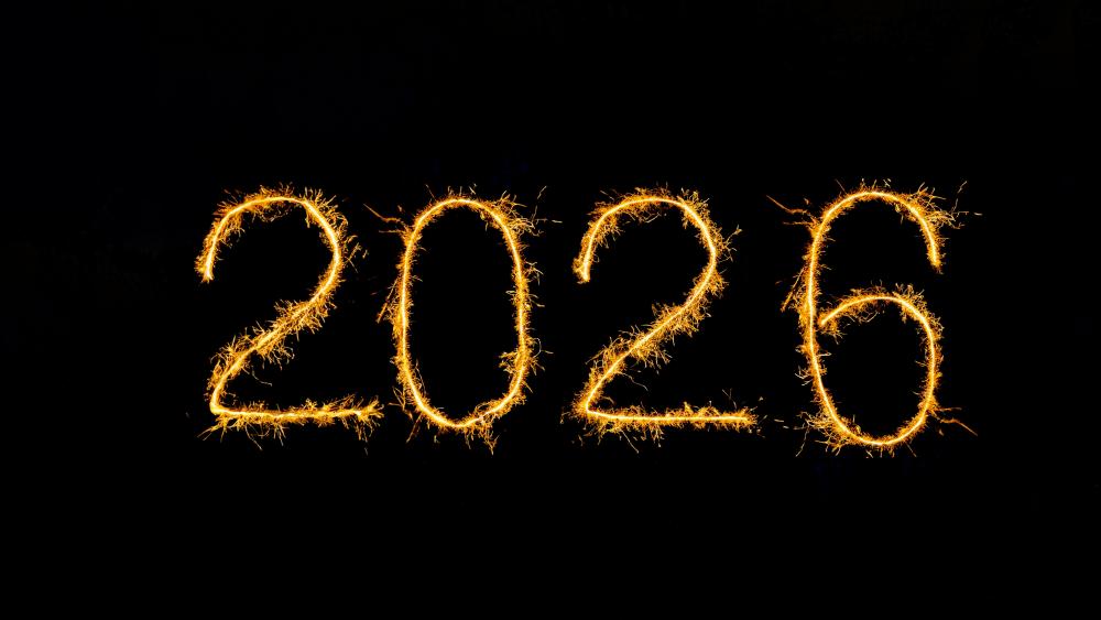 New Year Celebration Sparkler Wallpaper 2026 wallpaper