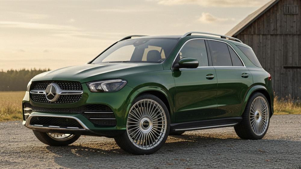 Stylish Green Luxury SUV Wallpaper wallpaper